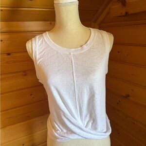 Athleta White Sleeveless Women's Top